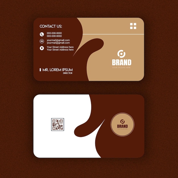 Vector diseño profesional de plantillas de tarjetas de visita modernas y elegantes