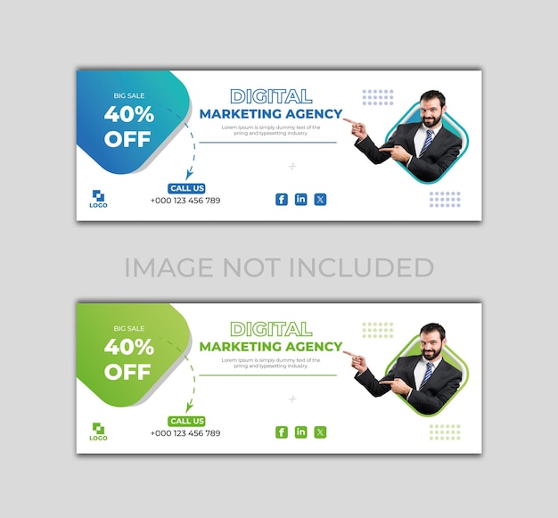 Diseño profesional de portada de Facebook para empresas corporativas.