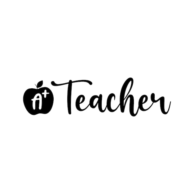 Vector un diseño de profesor de apple plus