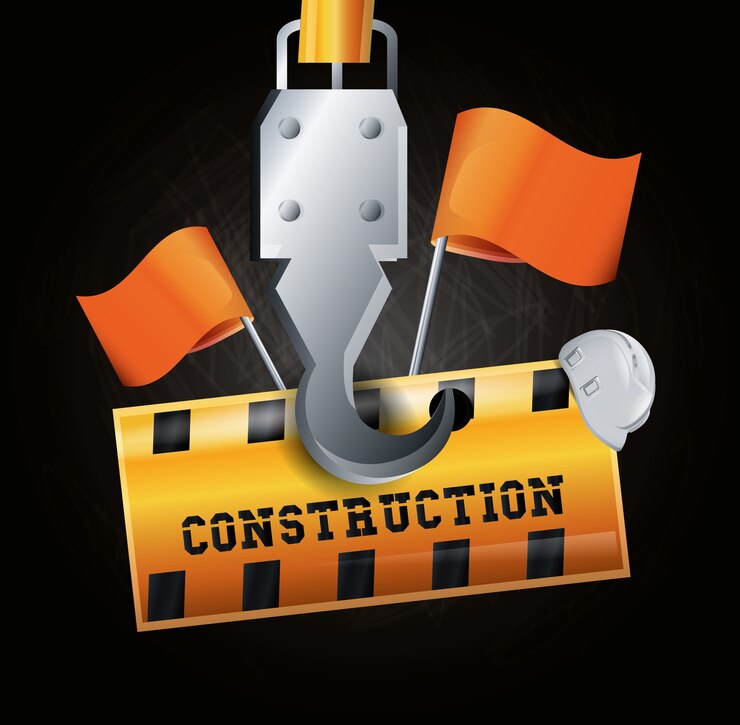 Vector diseño de progreso de construcción