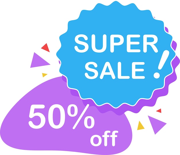 Diseño de promoción de súper ventaPegatina de oferta especialventa calientegran ventasuper ventavector de banner de venta