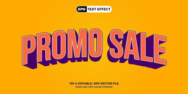 Diseño promocional editable de efectos de texto 3D