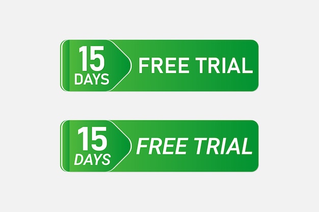 Diseño de prueba gratuito de 15 días.