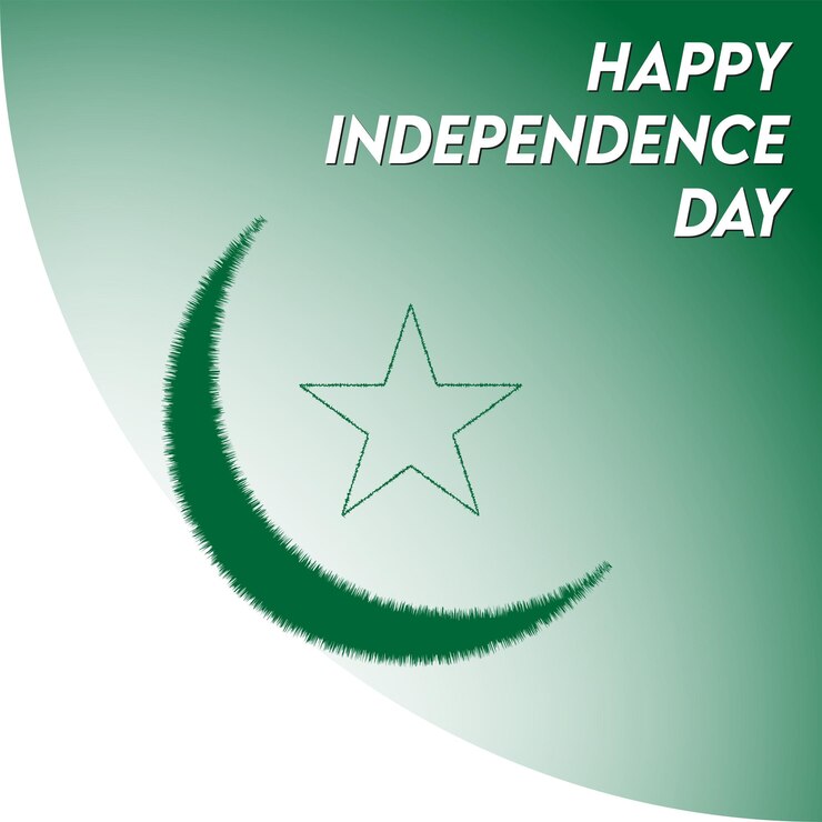 Diseño de publicación vectorial del día de la independencia de Pakistán