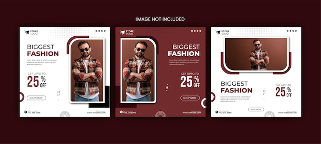 Vector diseño de publicación de venta de moda de vector instagram y facebook