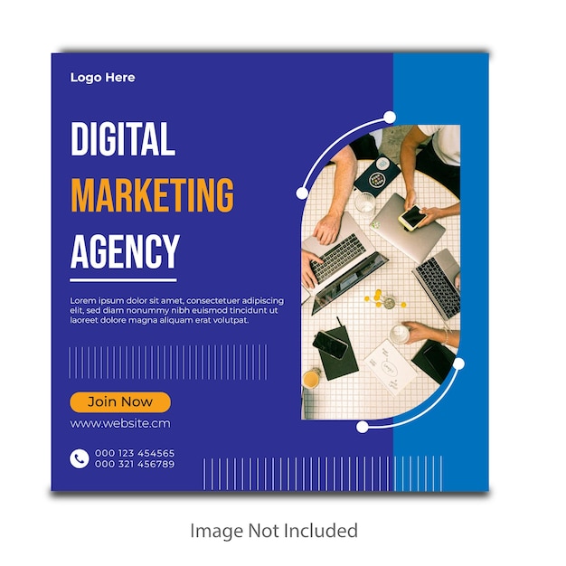 Diseño de publicaciones de agencia de marketing digital