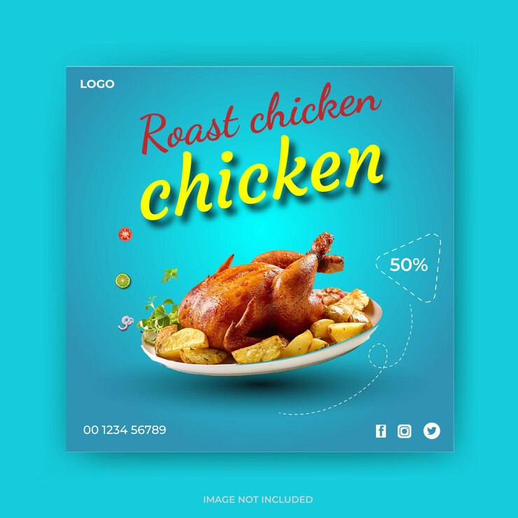 diseño de publicaciones de alimentos en las redes sociales