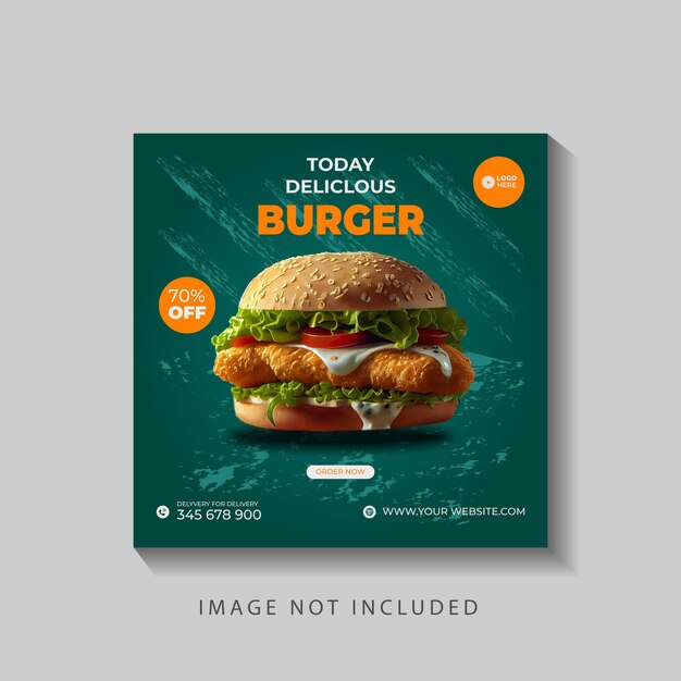 Diseño de publicaciones de BURGER SOCAIL MEDIA