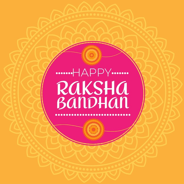 Diseño de publicaciones de Raksha Bandhan, banner de raksha bandhan, diseño colorido de publicaciones del festival indio