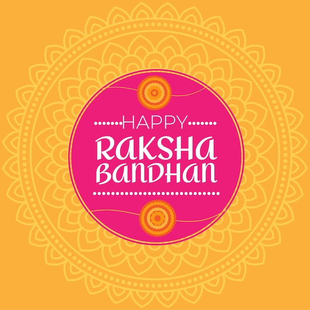 Diseño de publicaciones de Raksha Bandhan, banner de raksha bandhan, diseño colorido de publicaciones del festival indio