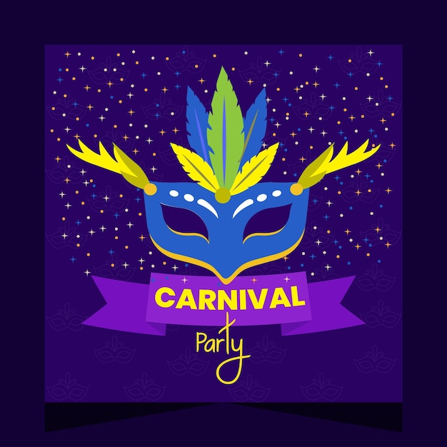 Diseño de publicaciones de redes sociales para el Carnaval Brasileño