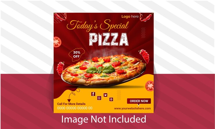 Diseño de publicaciones en redes sociales de comida