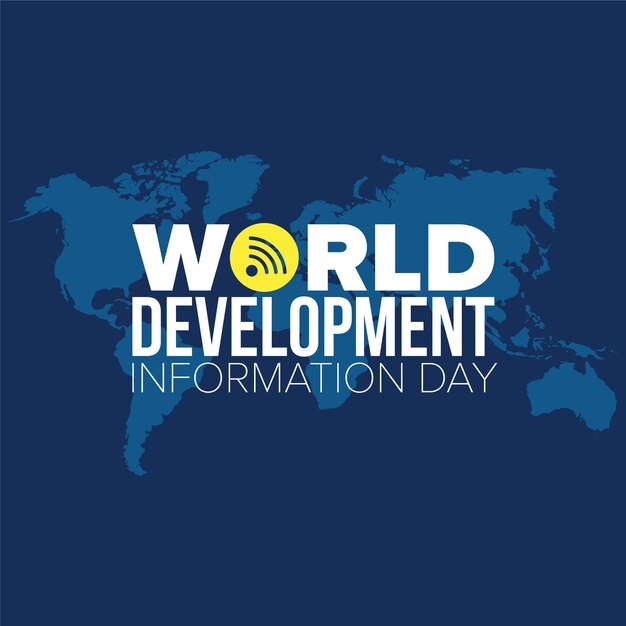 Diseño de publicaciones en redes sociales del Día Mundial de la Información sobre el Desarrollo