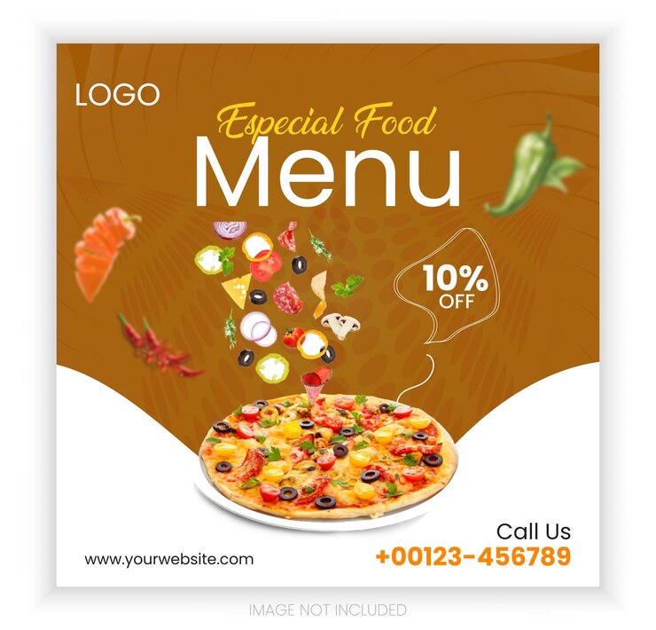 diseño de publicaciones en las redes sociales para la publicidad de alimentos