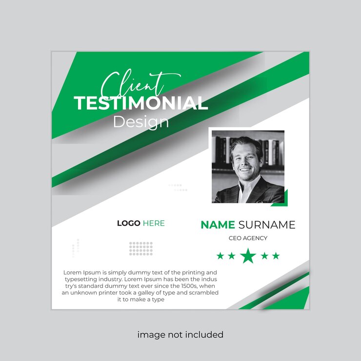 Diseño de publicaciones de testimonios de clientes en las redes sociales