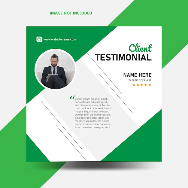 Diseño de publicaciones de testimonios de retroalimentación en las redes sociales