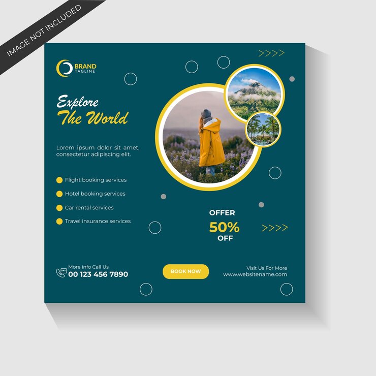 Diseño de publicaciones de viajes en Instagram