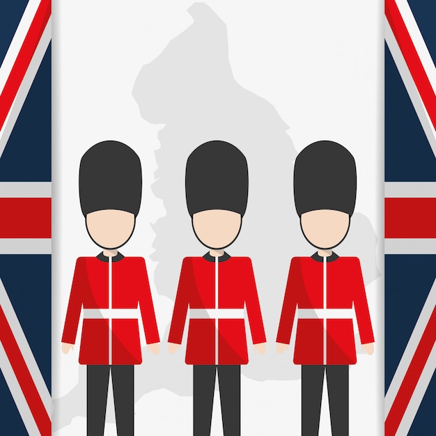 Vector diseño de puntos de referencia de londres