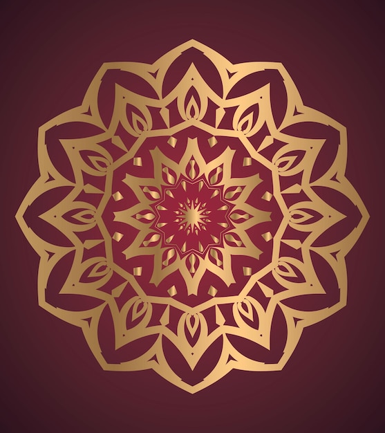 un diseño que es dorado y rojo con un diseño que dice estrella