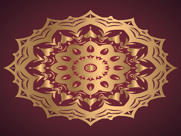 un diseño que es de oro y tiene un diseño en él
