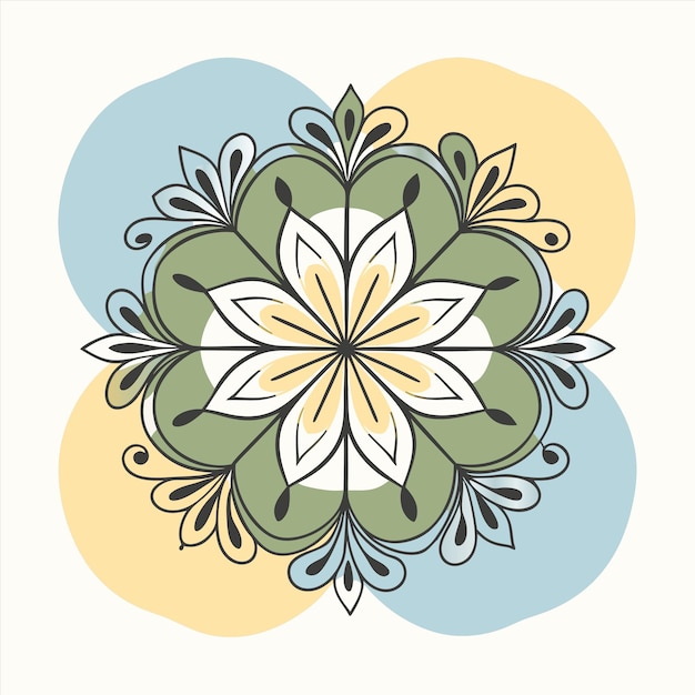 un diseño que tiene una flor en él