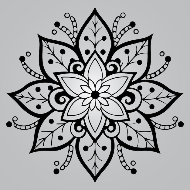 un diseño que tiene una flor en él