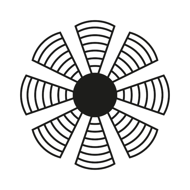 Diseño radial geométrico Ilustración vectorial de estallido solar abstracto EPS 10