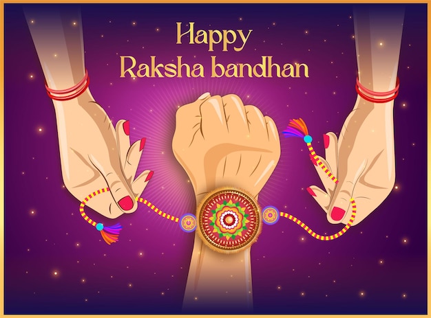 El diseño de raksha bandhan