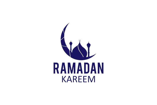 Diseño de Ramadán Kareem Logotipo de Ramadán Plantilla de logotipo árabe Diseño de logotipo islámico Eid Mubarak