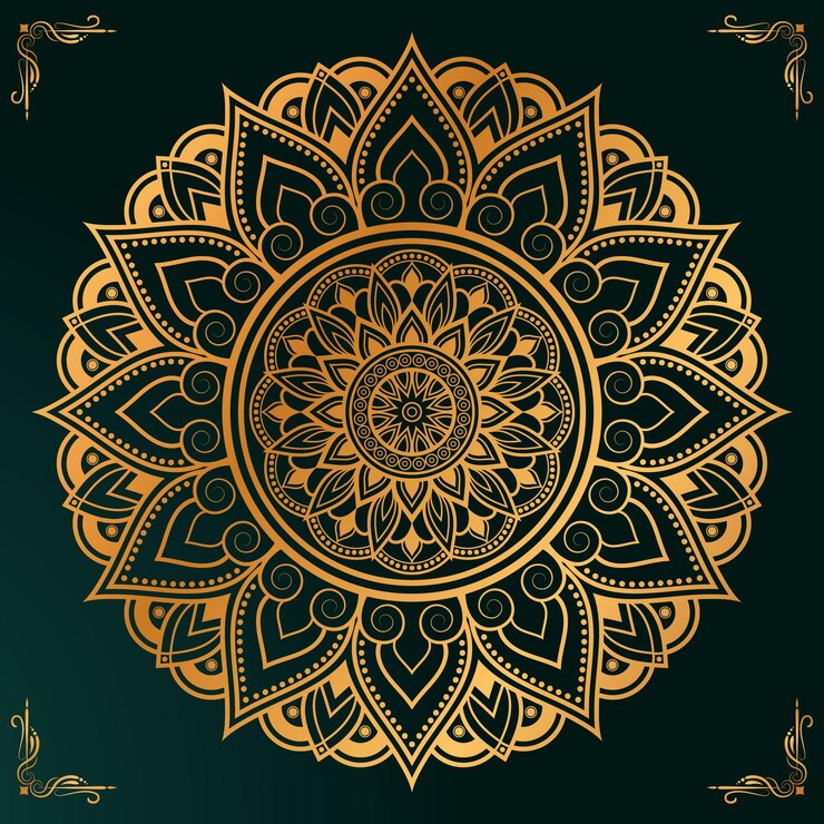El diseño de Rangoli Mandala