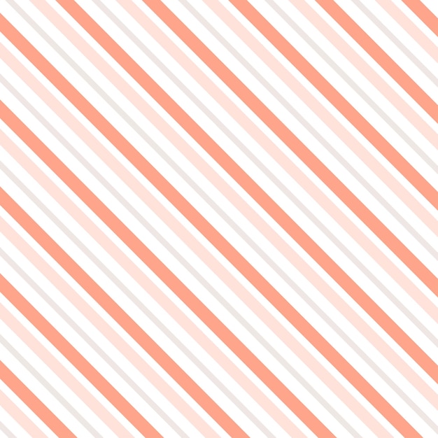 Diseño de rayas diagonales pastel de color rosa gris melocotón