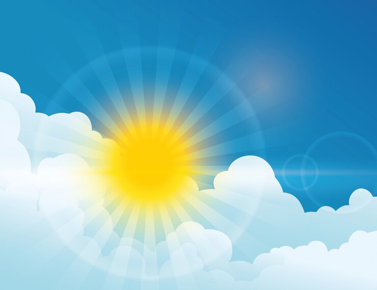 Vector diseño de rayos solares.
