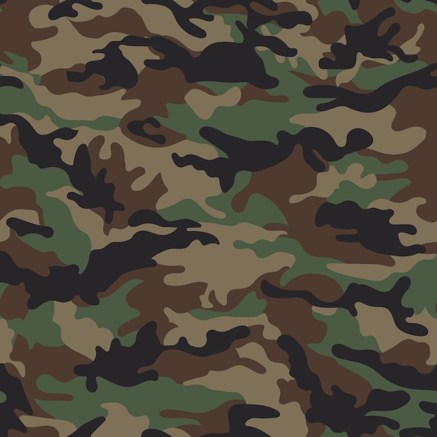 Vector diseño realista de camuflaje del ejército del bosque.