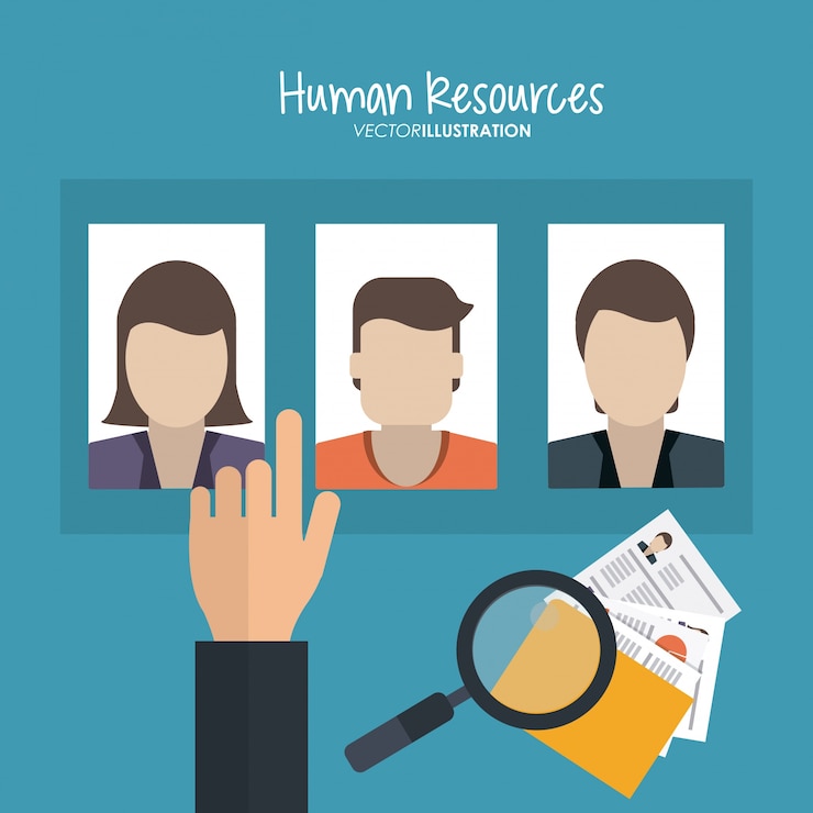 Vector diseño de recursos humanos