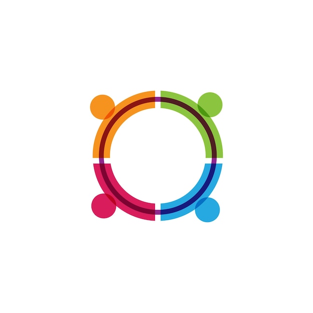 Diseño de redes comunitarias y logotipos sociales