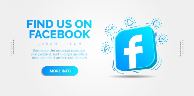 Vector diseño de redes sociales en facebook.
