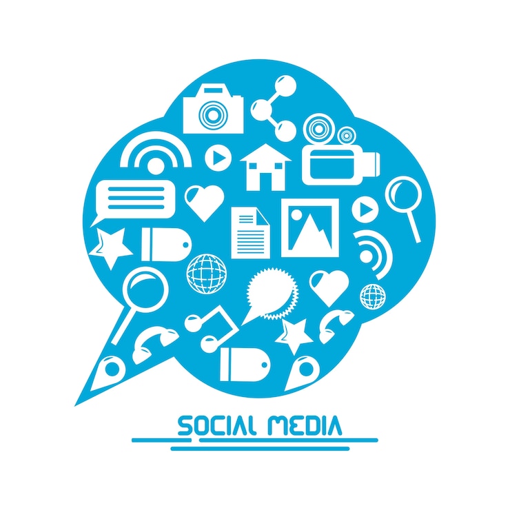 Vector diseño de redes sociales