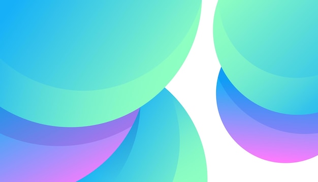 Diseño redondo de fondos de gradiente vectorial de colores