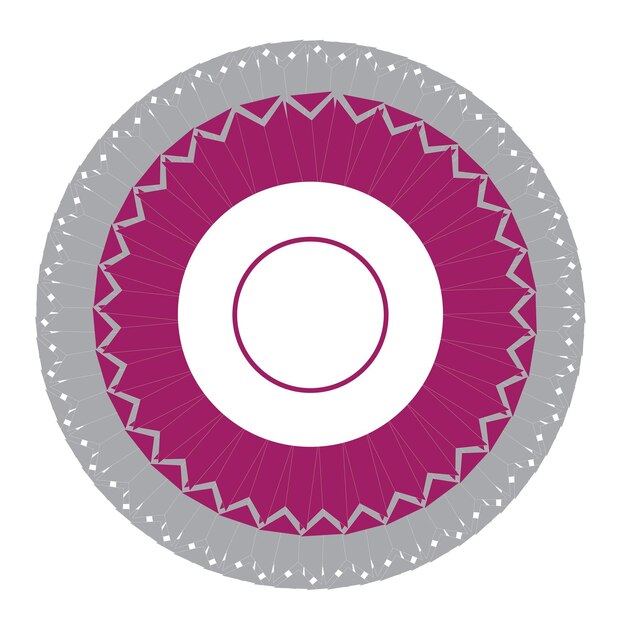 Diseño redondo del revestimiento del mandala