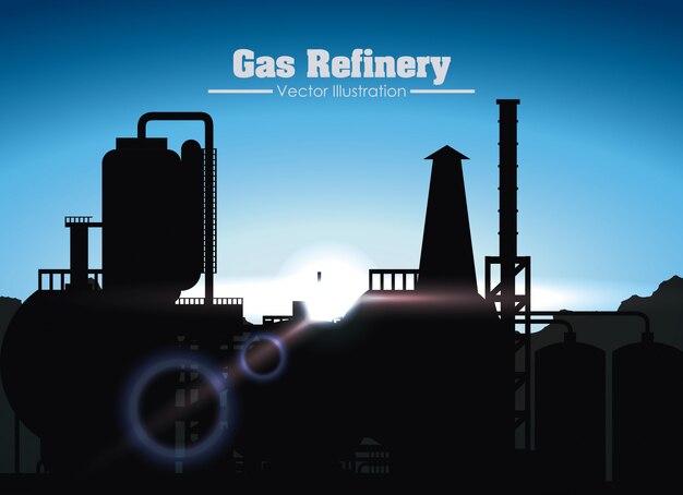 diseño de refinería de gas