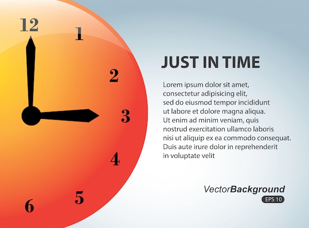 Vector diseño del reloj