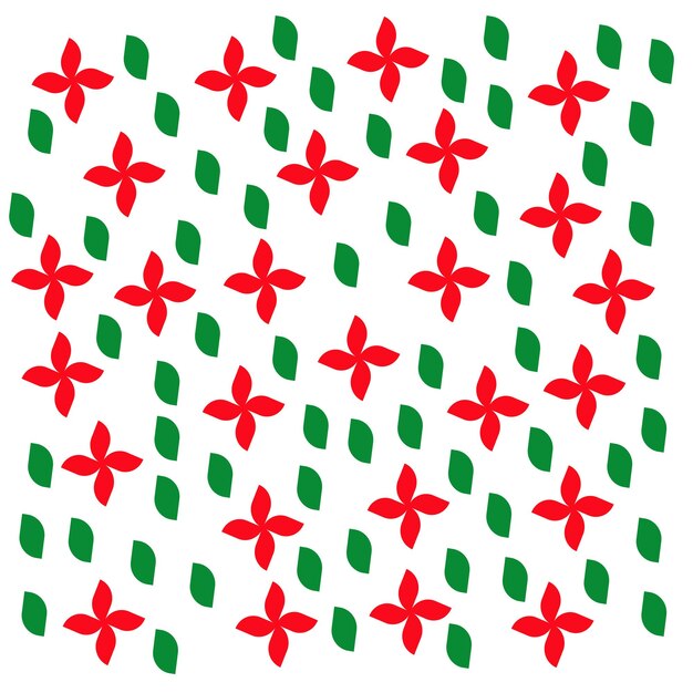 Diseño repetitivo de hojas y flores Fondo floral