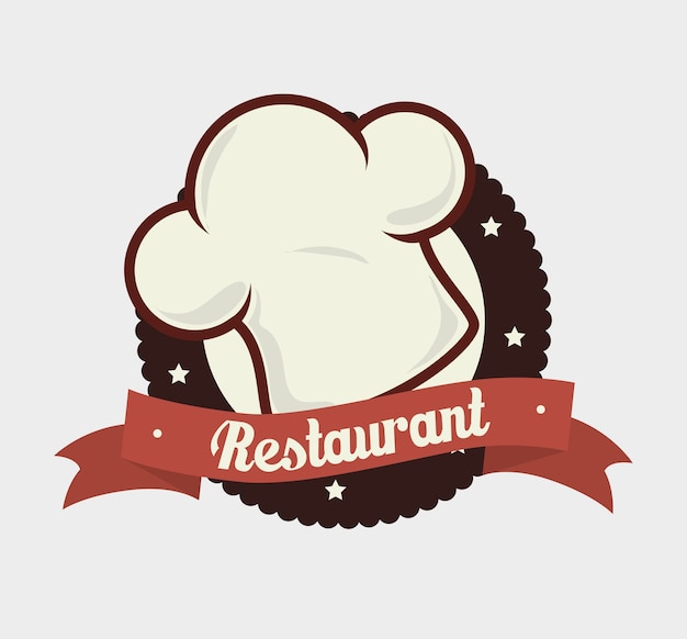 Diseño de restaurante, ilustración vectorial.
