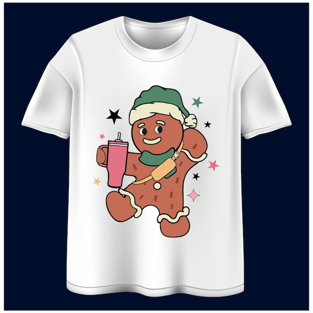 Vector diseño retro de camisetas navideñas