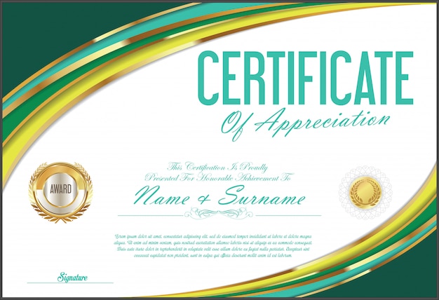 Diseño retro certificado