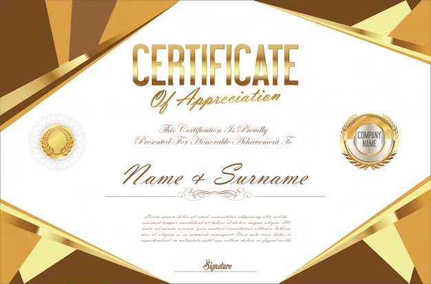 Diseño retro certificado