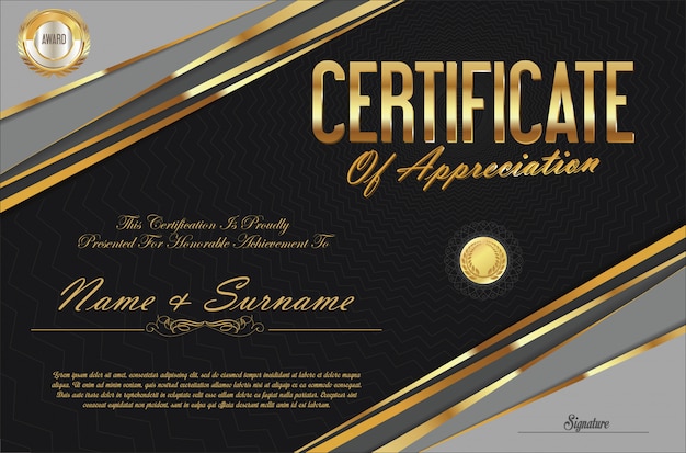 Diseño retro certificado