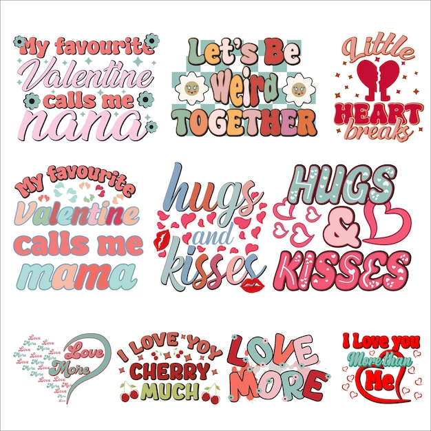 Diseño retro del día de San Valentín