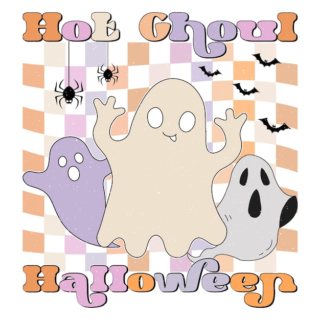 Diseño retro de Halloween