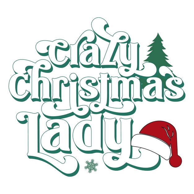 Diseño retro de Navidad SVG